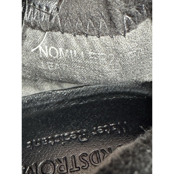 Nordstrom Miller 2 Boots Womens 8.5 Wine Leather Side Zip Lug Chunky Water Res. - Picture 10 of 10